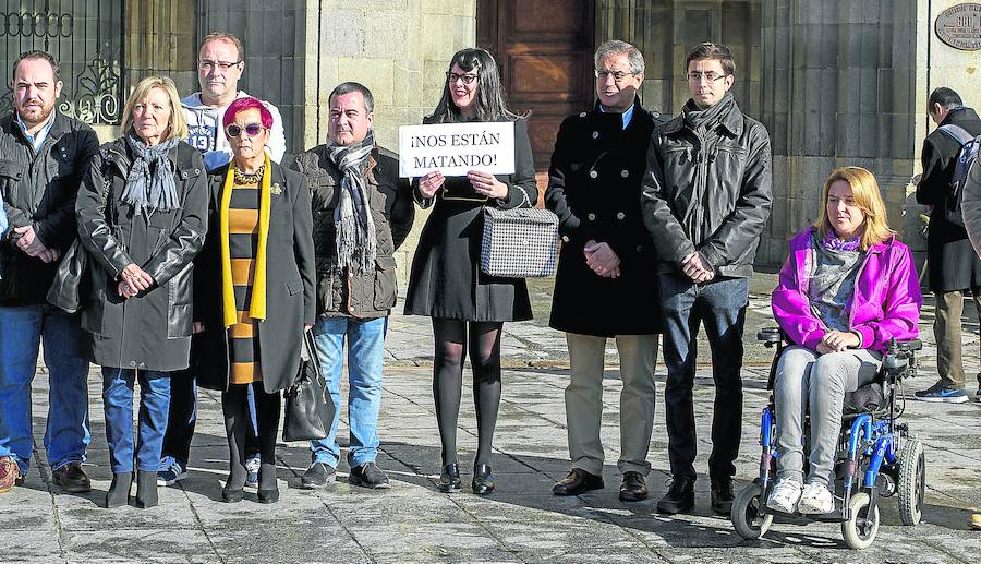 Imagen de una de las concentraciones de la Corporación en repulsa de la violencia de género. 