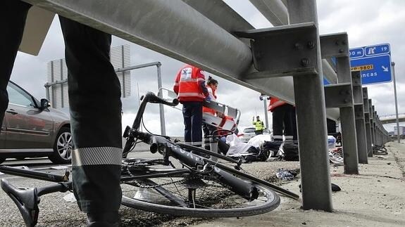 Los ciclistas atropellados en Valladolid eran aficionados a pruebas de gran dureza