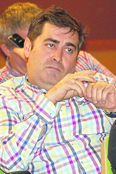 Alberto Villegas, en la asamblea del Deportivo del pasado sábado. 