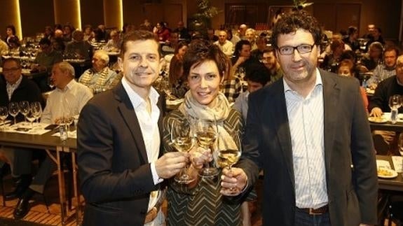 José Andrés Notario, Ana Villanueva y Santiago Álvarez. 