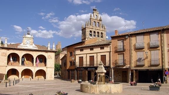 Plaza Mayor de Ayllón, uno de los escenarios de la feria. 