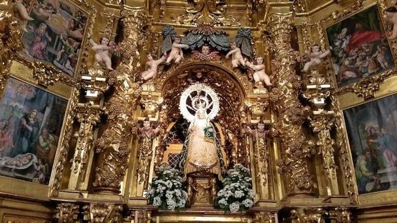 Retablo de la iglesia de la Virgen de la Peña, en la villa de Sepúlveda.
