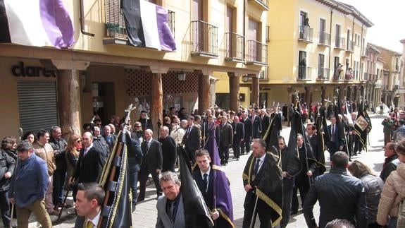 Un momento de la procesión celebrada ayer. 