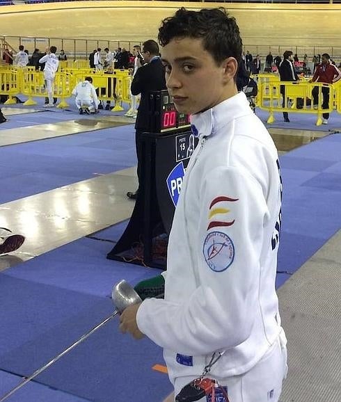 Diego Balmori en el Mundial. 