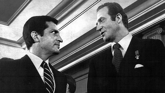 Adolfo Suárez y Juan Carlos I.
