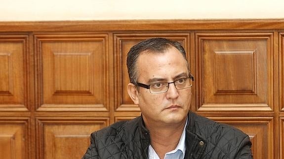 Luis Ángel Pérez, durante la rueda de prensa, este miércoles.
