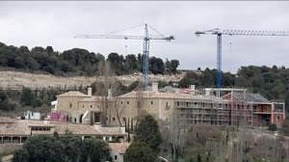 IObras de construcción de la sede de la Fundación Grupo Siro, en Cevico Navero. 