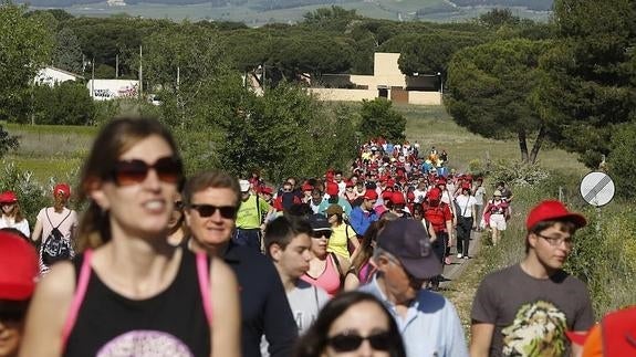 Participantes en la última edición de la Marcha Asprona.