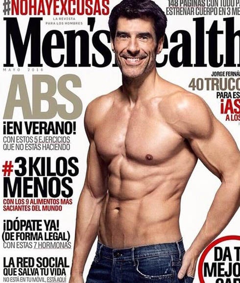 Jorge Fernández posa para la portada de la revista 'Men's Health'