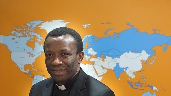 Tobechukwu Okoye, sacerdote nigeriano de estancia en Valladolid.