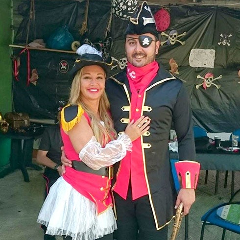 Fiesta pirata de Belén Esteban con su novio Miguel