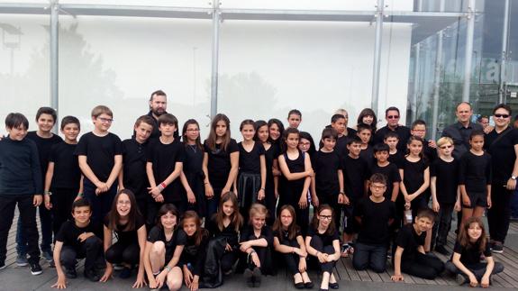 Algunos de los alumnos que han tomado parte en el programa. 