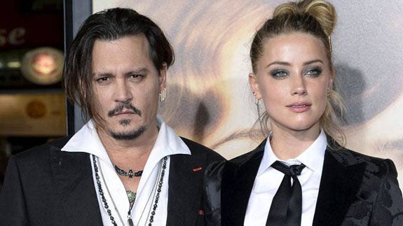 Jonhhy Depp y Amber Heard.