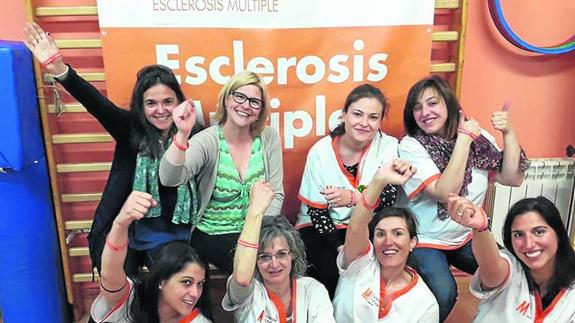 Personal de la Asociación Leonesa de Esclerosis Múltiple, perteneciente a la Federación de Castilla y León