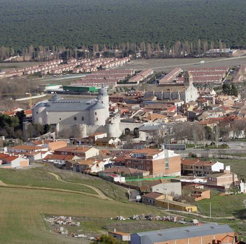 Vista de Simancas desde uno de los altos que rodean la localidad 