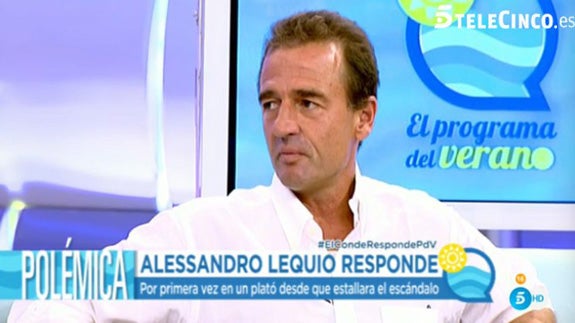 Lequio acude a 'El programa de Ana Rosa' para aclarar la polémica con Olvido Hormigos y otras