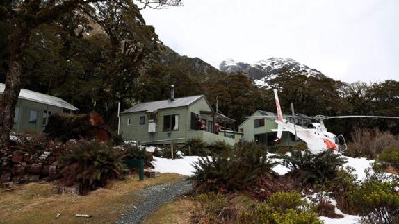 La cabaña en la que Pavlina Pizova ha pasado un mes. 