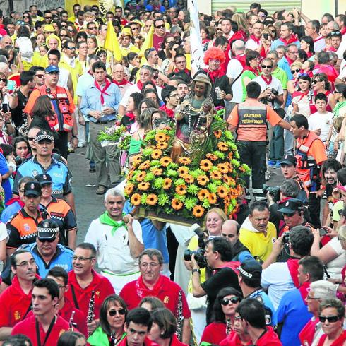 La procesión de la Virgen, el año pasado. 