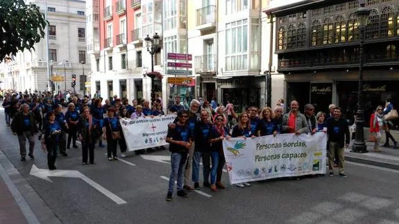 Celebración del Día Internacional de las Personas Sordas en Burgos el año pasado.