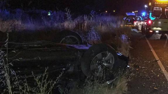 Imagen de dos de los vehículos implicados en el accidente