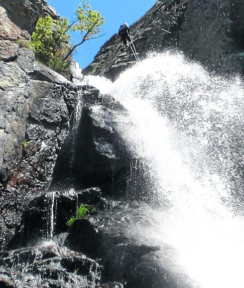 Un momento del rescate. 