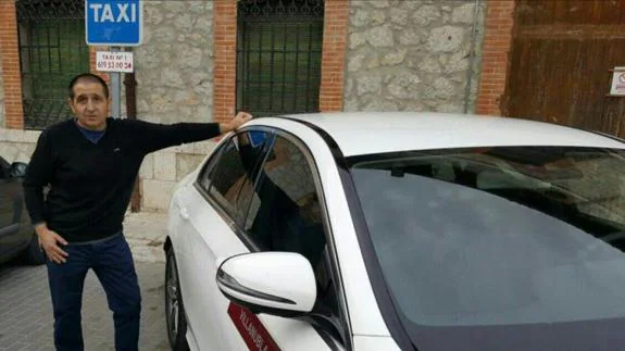 Fermín Díez, taxista en Villanubla. EL NORTE
