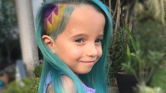 La imagen de la niña