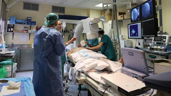 Servicio de Cardiología del Hospital Clínico.