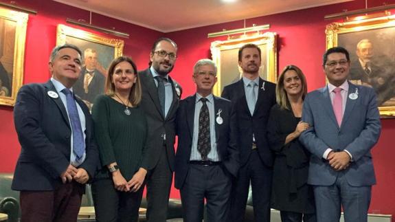 Los miembros del Colegio de Abogados elegidos en las elecciones.