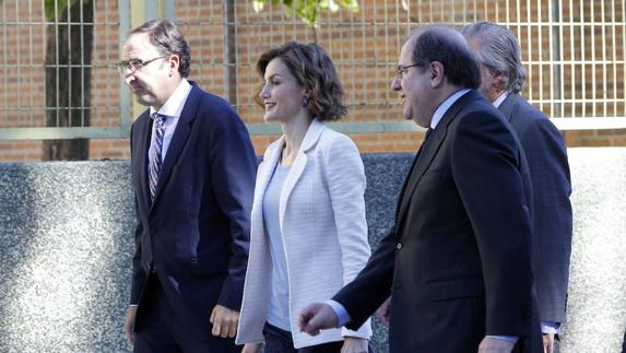 La Reina, en la apertura del curso escolar de 2015. 