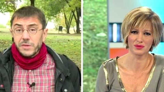 Juan Carlos Monedero y Susanna Griso. 