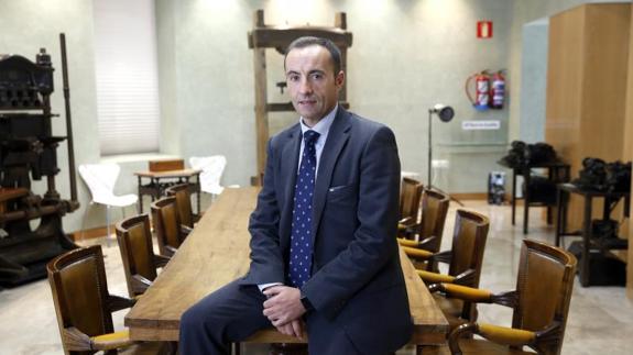 Javier Cid, gerente de Alentia Capital Alternativo, en las instalaciones de El Norte de Castilla. 