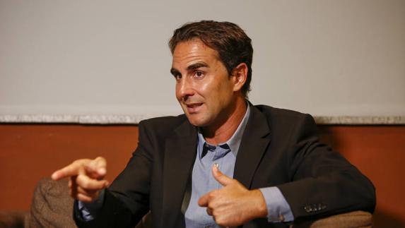 Falciani, en un gesto durante la entrevista mantenida con El Norte de Castilla.