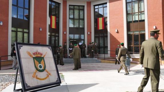 Sede de la Aalog 61, en la base militar del Empecinado, en Santovenia de Pisuerga. 