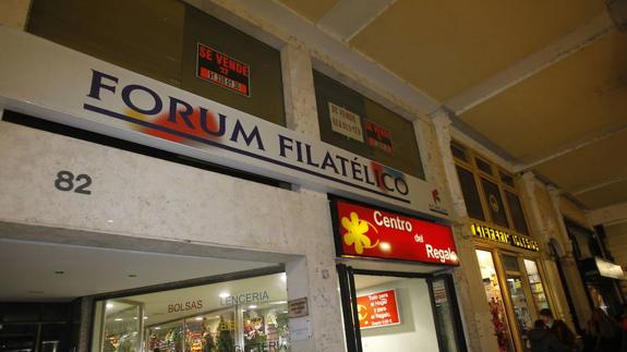 Oficinas del Fórum Filatélico en Palencia.