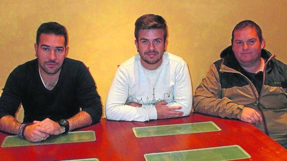 De izda. a dcha., Óscar Martín, Jorge Monsalvo y Aitor Bermejo.