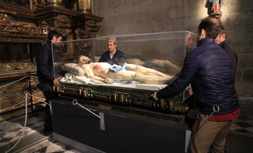 El Cristo Yacente de Gregorio Fernández se va de viaje a Alemania