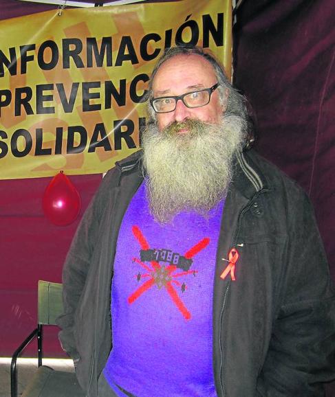 Carlos Rodrigo González durante la última campaña de información y prevención. 