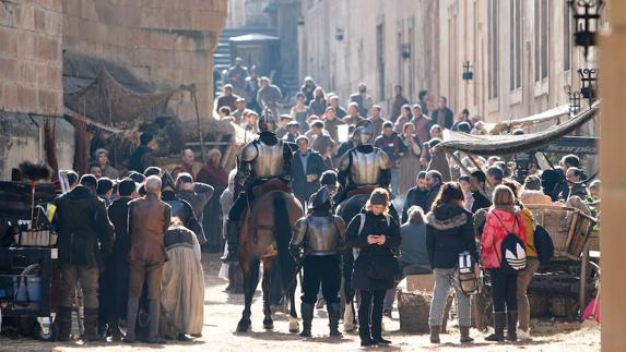 Imagen del rodaje de la serie 'Still Star Crossed' basada en Romeo y Julieta. 