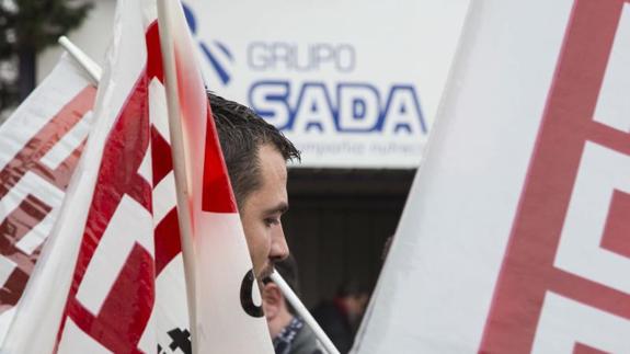 Concentración de empleados del Sada. 