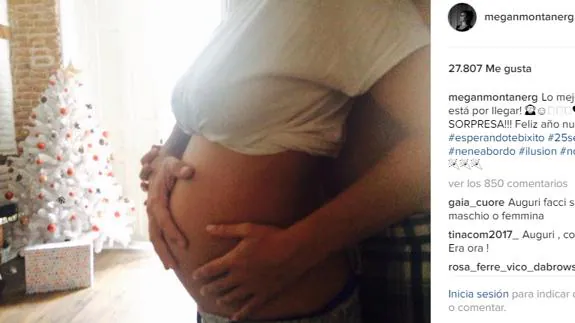 Megan Montaner anuncia su embarazo
