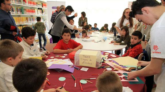 Una de las actividades desarrolladas en la Biblioteca durante las vacaciones navideñas.