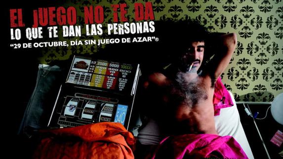 Un cartel contra la adicción al juego, que pone el peligro la estabilidad económica y las relaciones personales. 