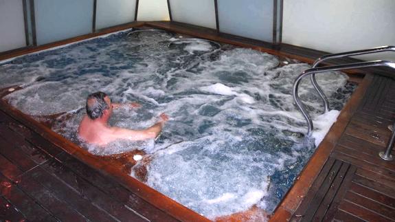 Instalaciones de termalismo en el centro de hidroterapia Jemaje de Iscar (Valladolid). 