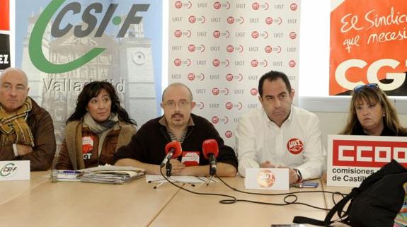 Miembros del comité de empresa de Konecta en Valladolid. 