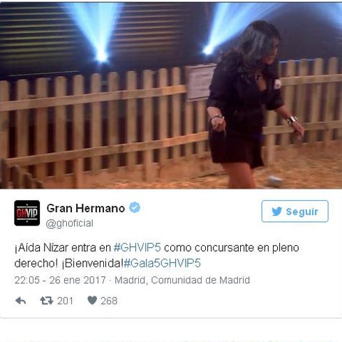 Aída Nízar, nueva concursante de 'Gran Hermano VIP 5'