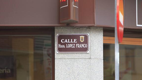 Calle Hermanos López Franco de la capital palentina. 