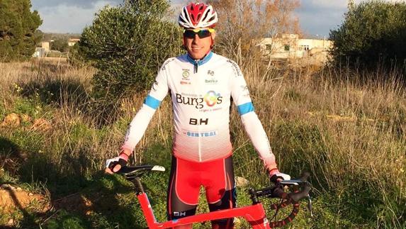 El ciclista Marcos Rojo durante la Challenge de Mallorca. 