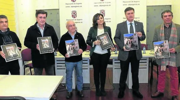 Dionisio García (izquierda), Jesús García, Fernando Pérez, Sara Dueñas, Francisco Vázquez y Ramón López. 