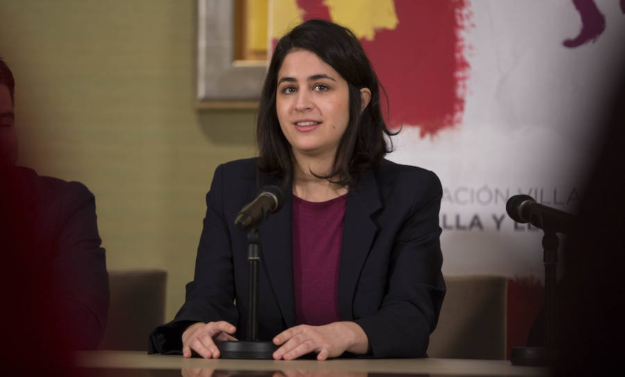 Elisa Rodríguez González, presentó su proyecto en la Fundación Villalar-Castilla y León. 